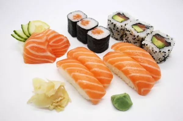 Plateau 12 pièces saumon le comptoir à sushis